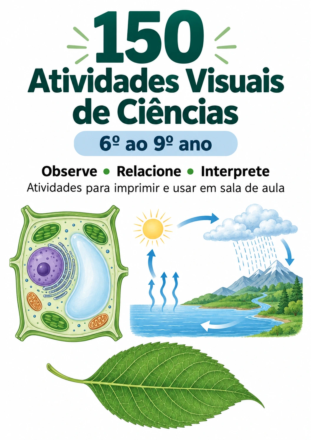 Capa das 150 Atividades Visuais de Ciências